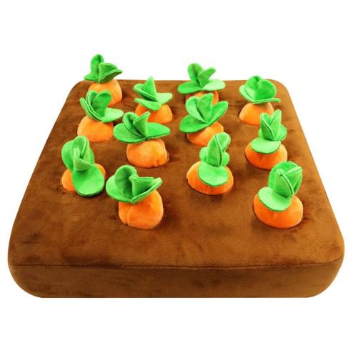 Carrot Patch Dog Snuffle Toy- 
